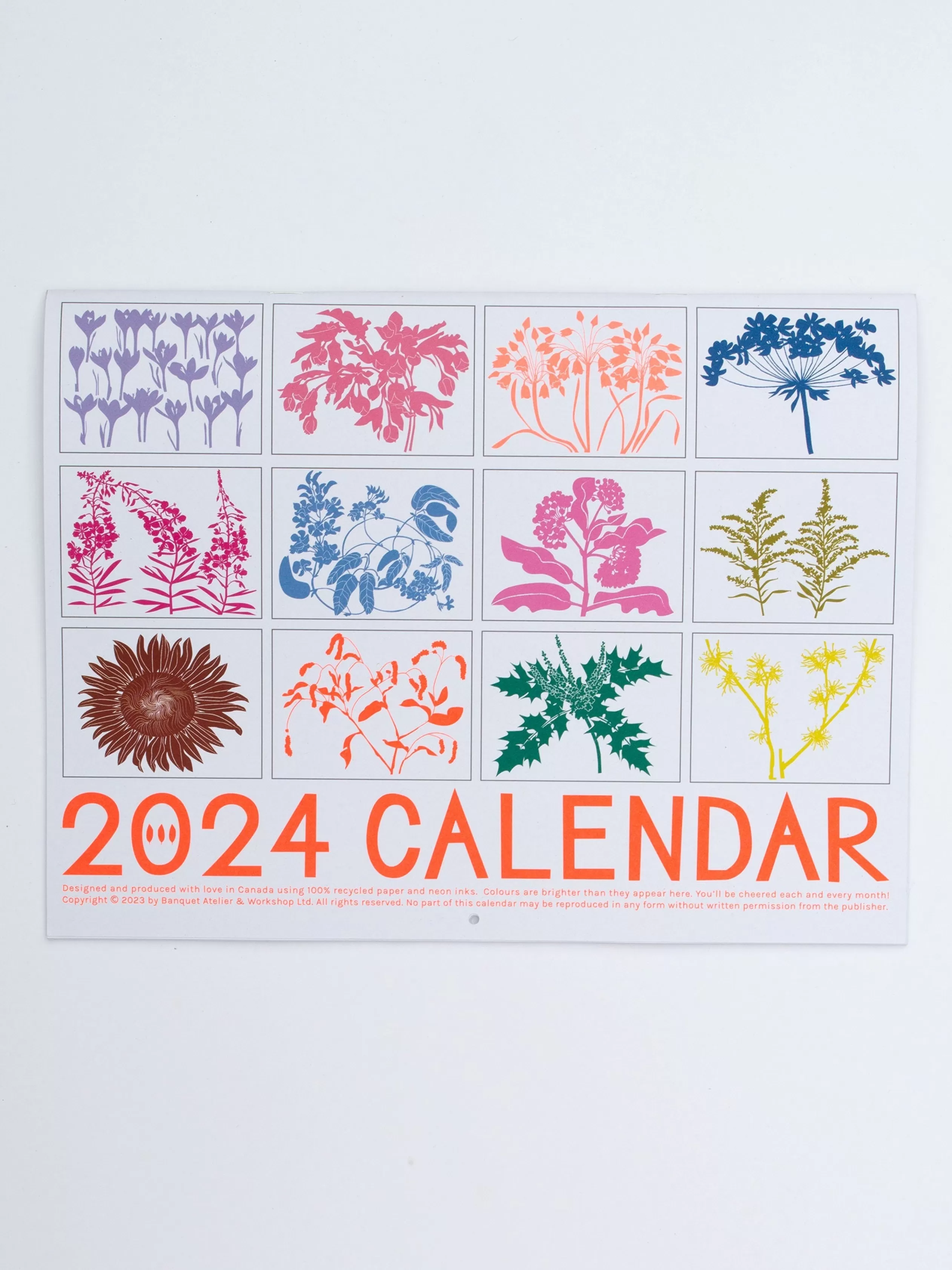 2024 Calendar - Pollinator Plants!<Banquet Workshop Fashion