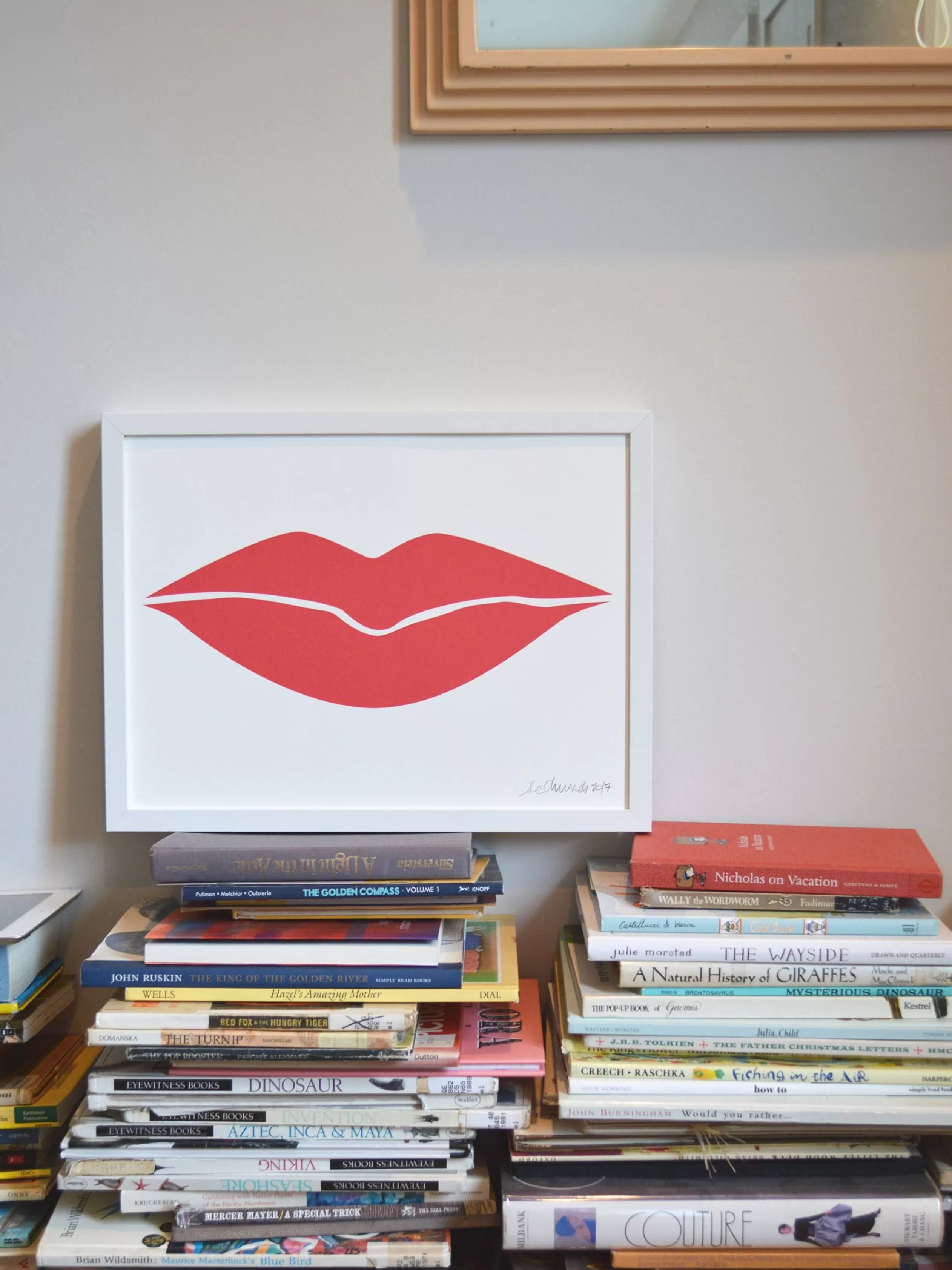 Art Print - Hot Lips - Classic Lipstick Red<Banquet Workshop Hot