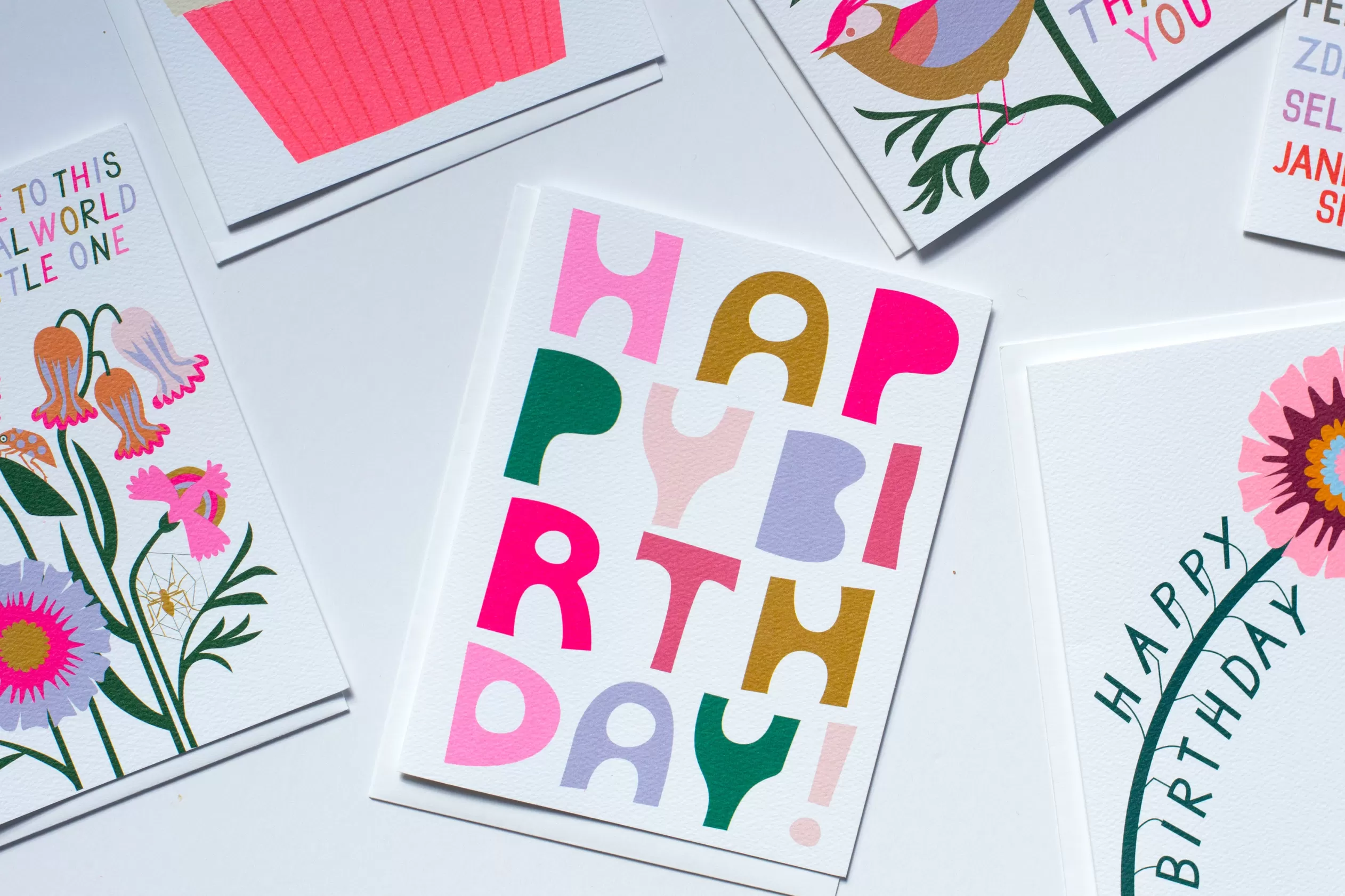 Block Letter Birthday In The Happiest Of Colours<Banquet Workshop Discount