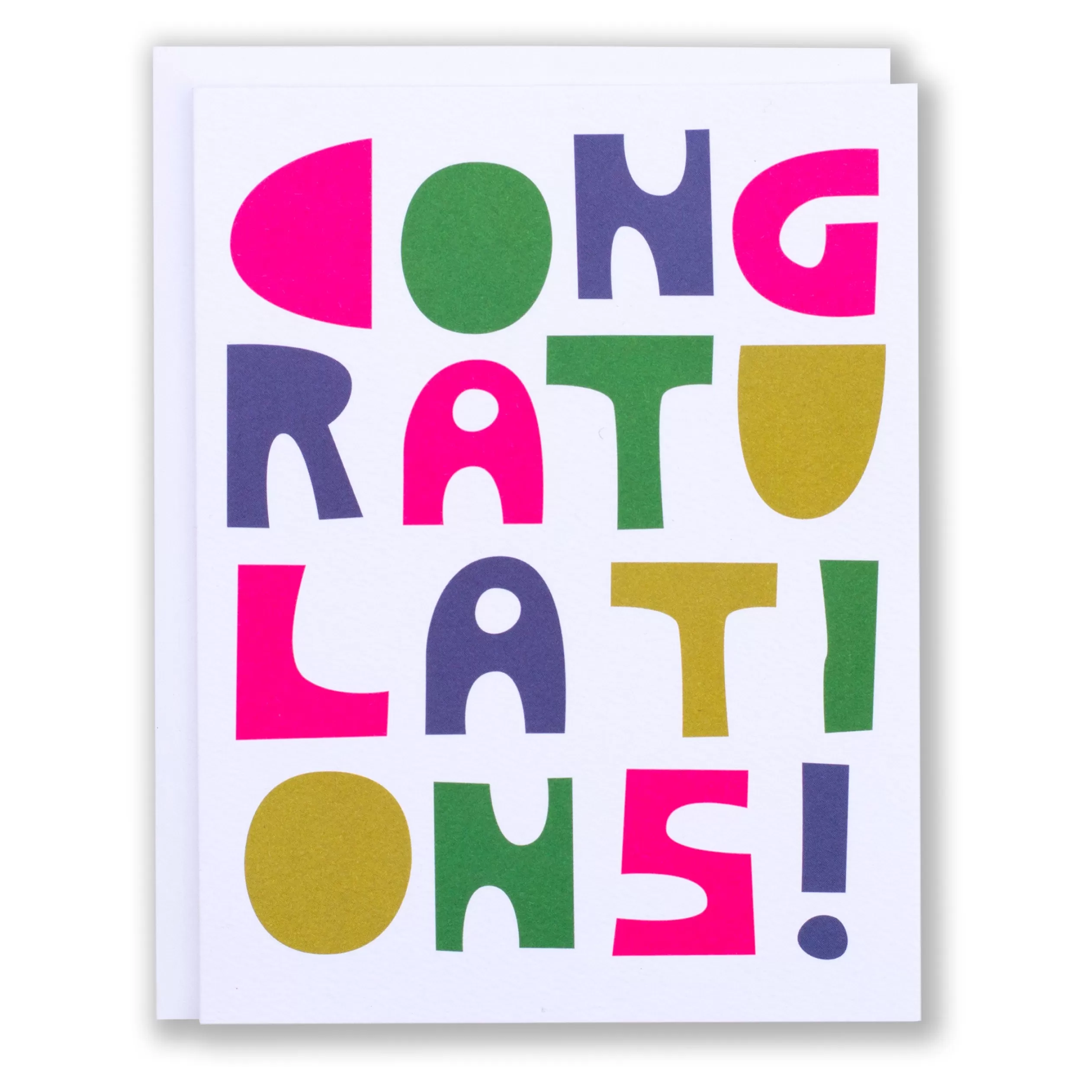 Block Letter Congratulations Card<Banquet Workshop Outlet