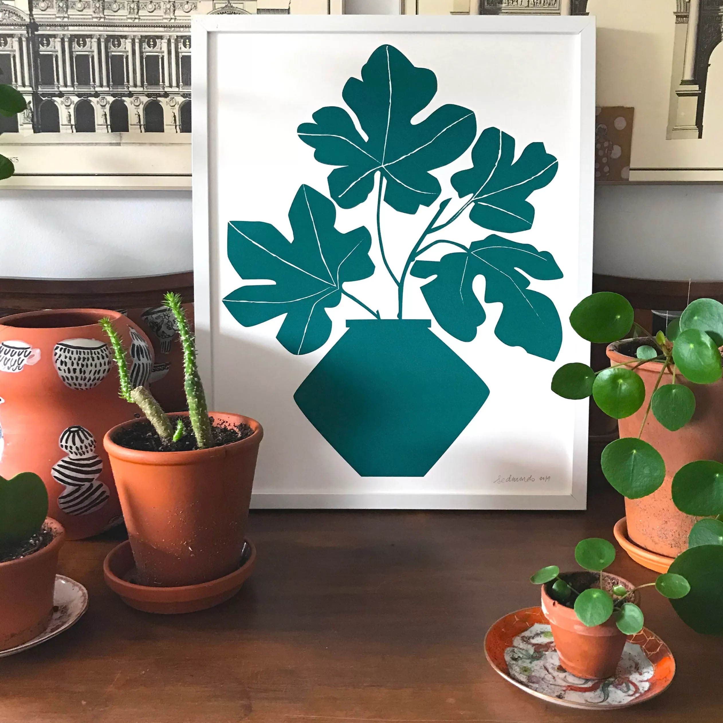 Ficus Vase Screen Print<Banquet Workshop Store