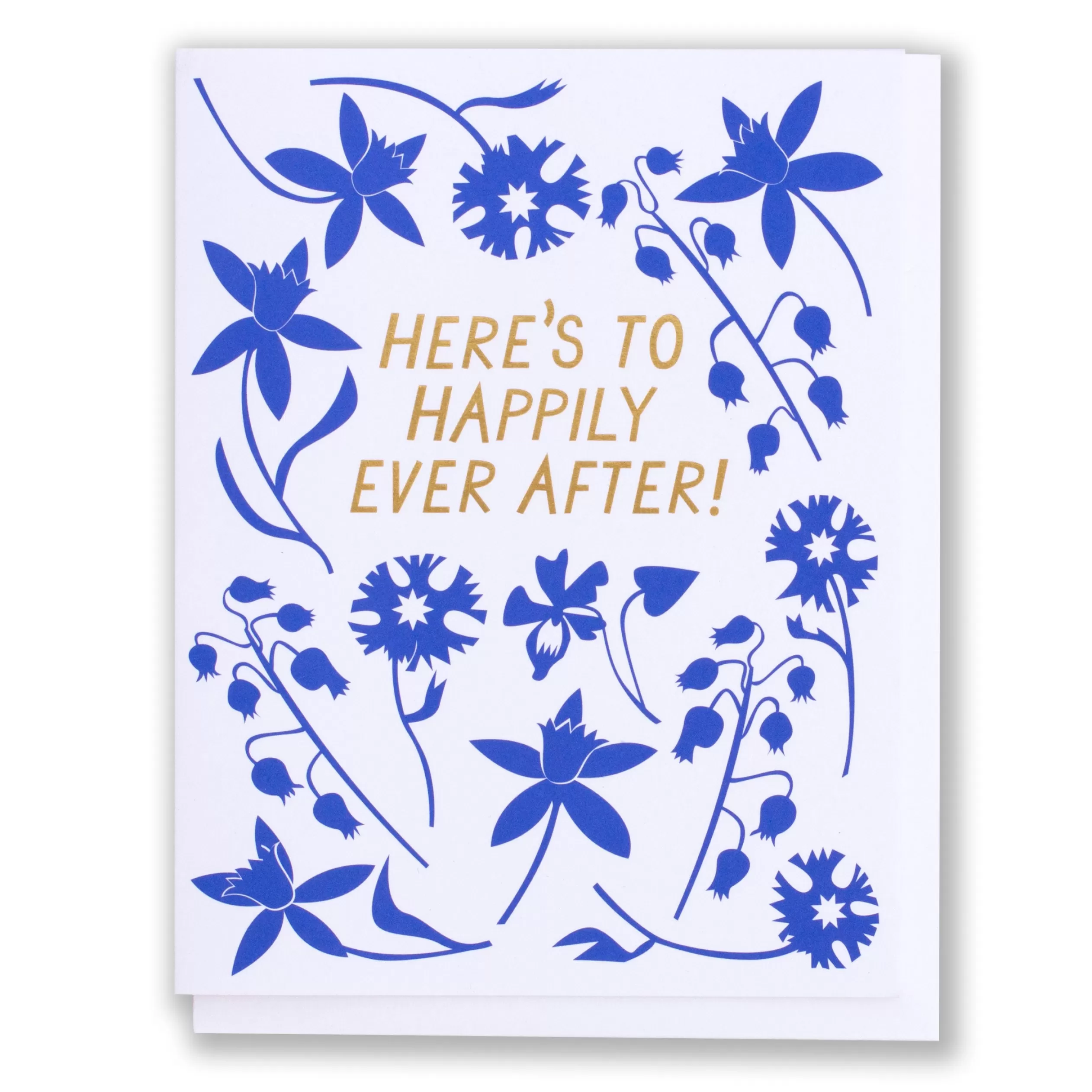 Happily Ever After Foil And Floral Note Card<Banquet Workshop New