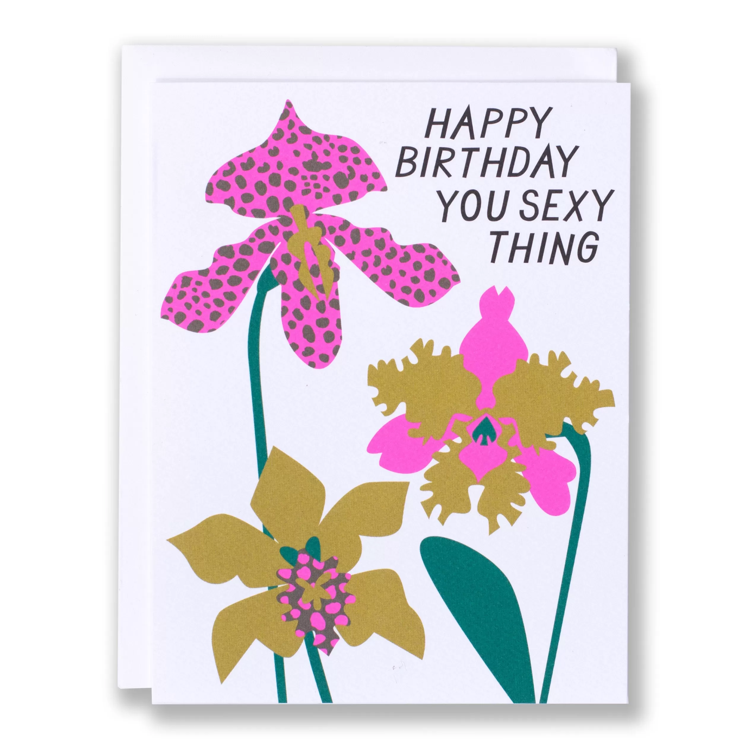 Happy Birthday You Sexy Thing Orchid Note Card<Banquet Workshop Outlet