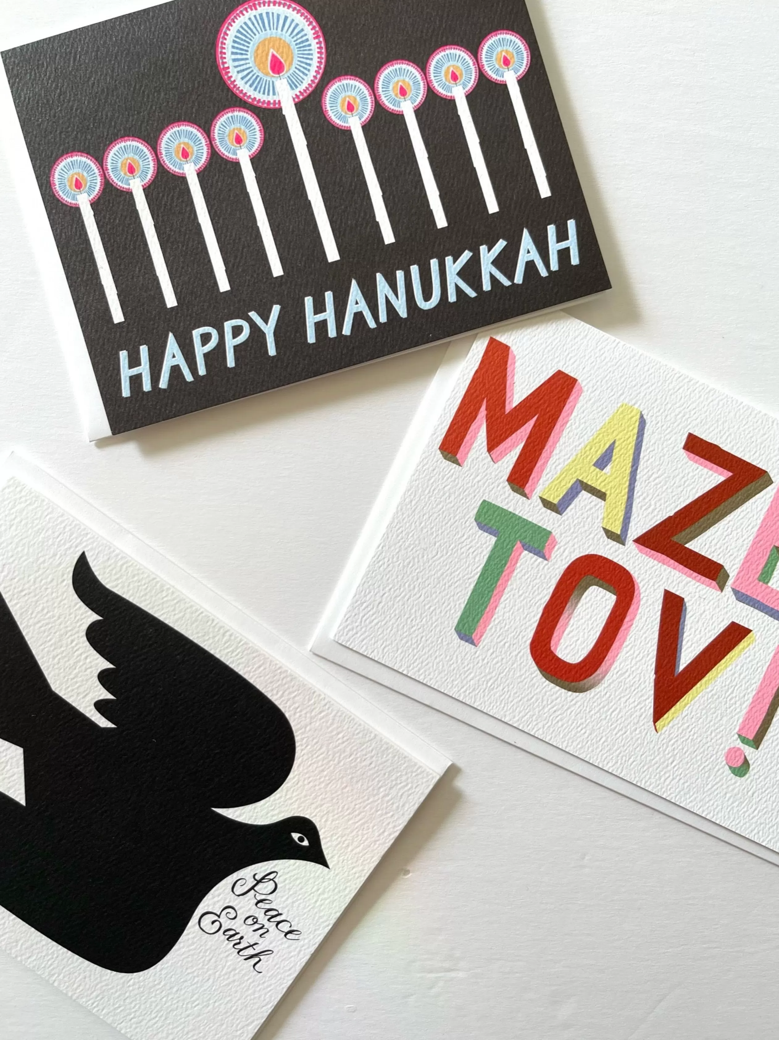Happy Hanukkah Note Card With Menorah For Festival Of Lights<Banquet Workshop Sale