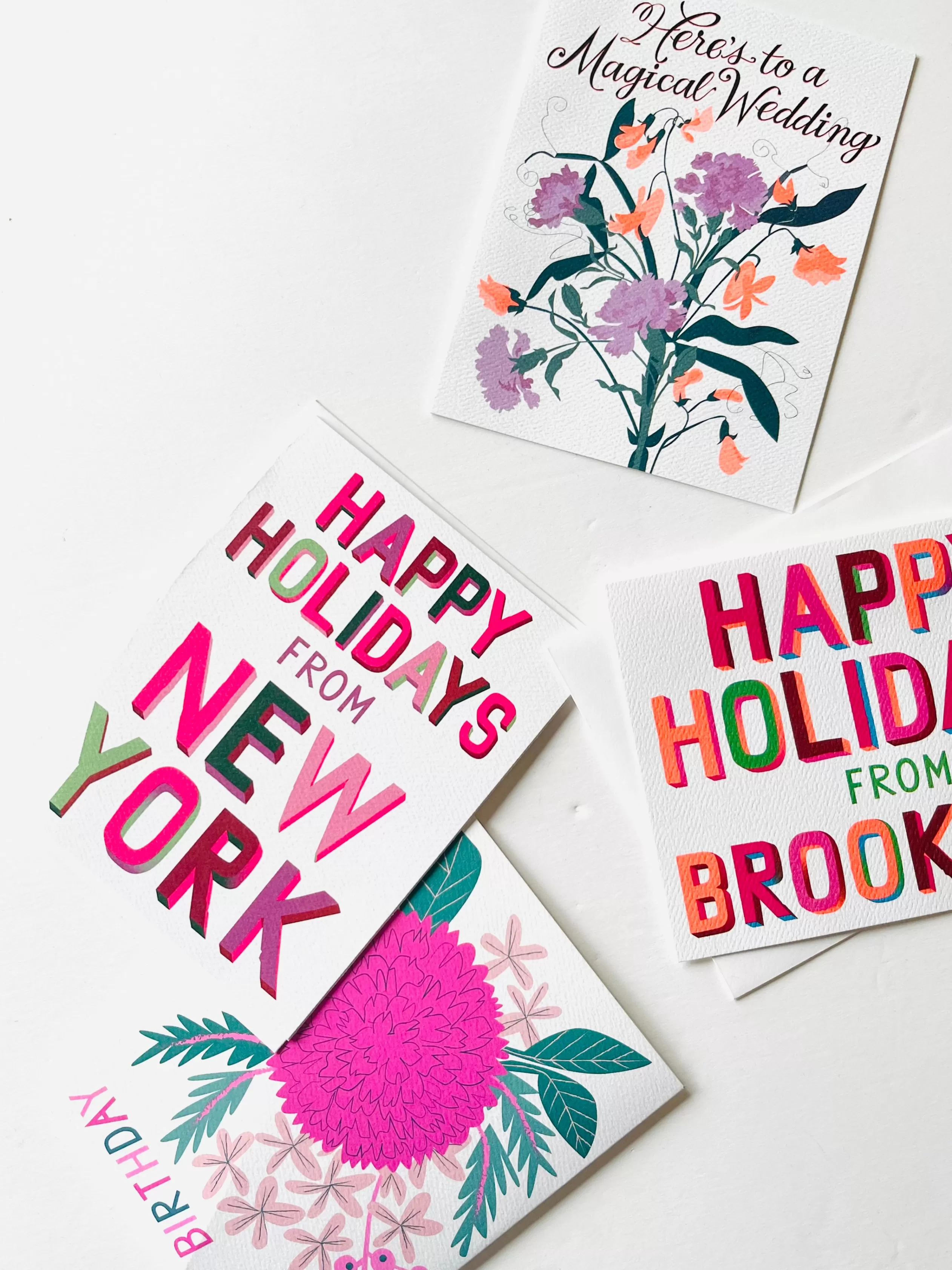 Happy Holidays From Brooklyn Note Card<Banquet Workshop Cheap