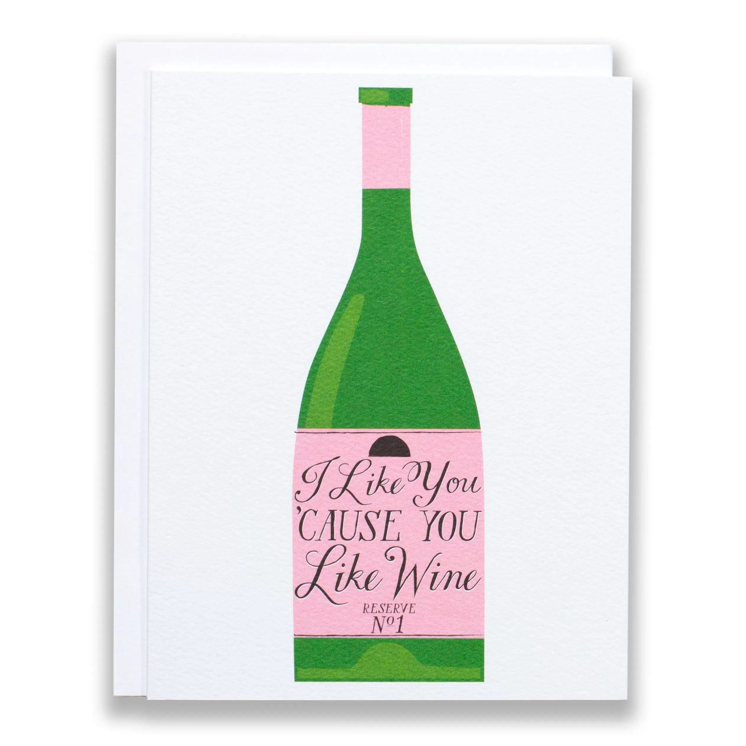 I Like You 'Cause You Like Wine Note Card<Banquet Workshop Flash Sale