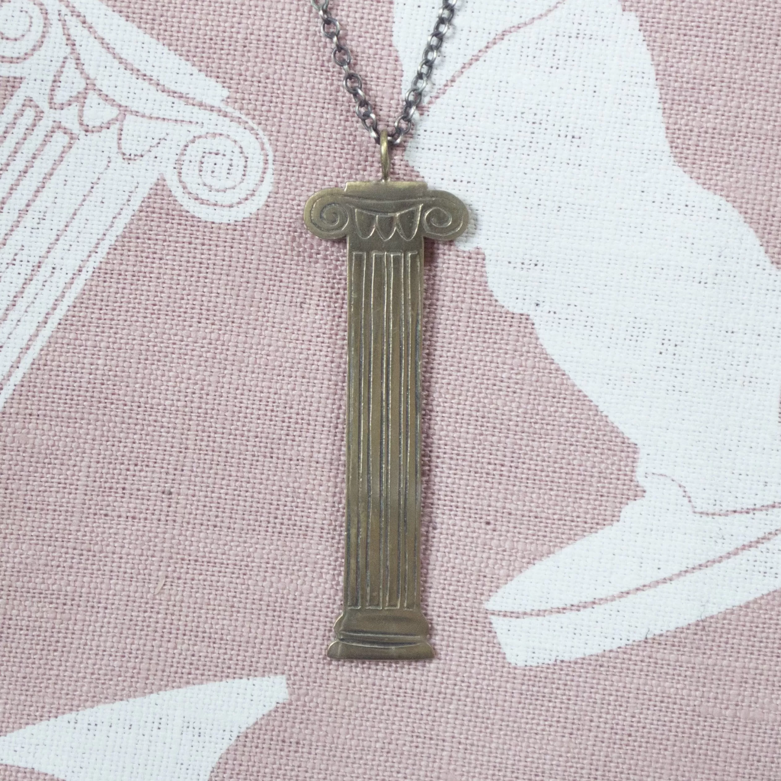 Ionic Column Necklace In Bronze<Banquet Workshop Cheap