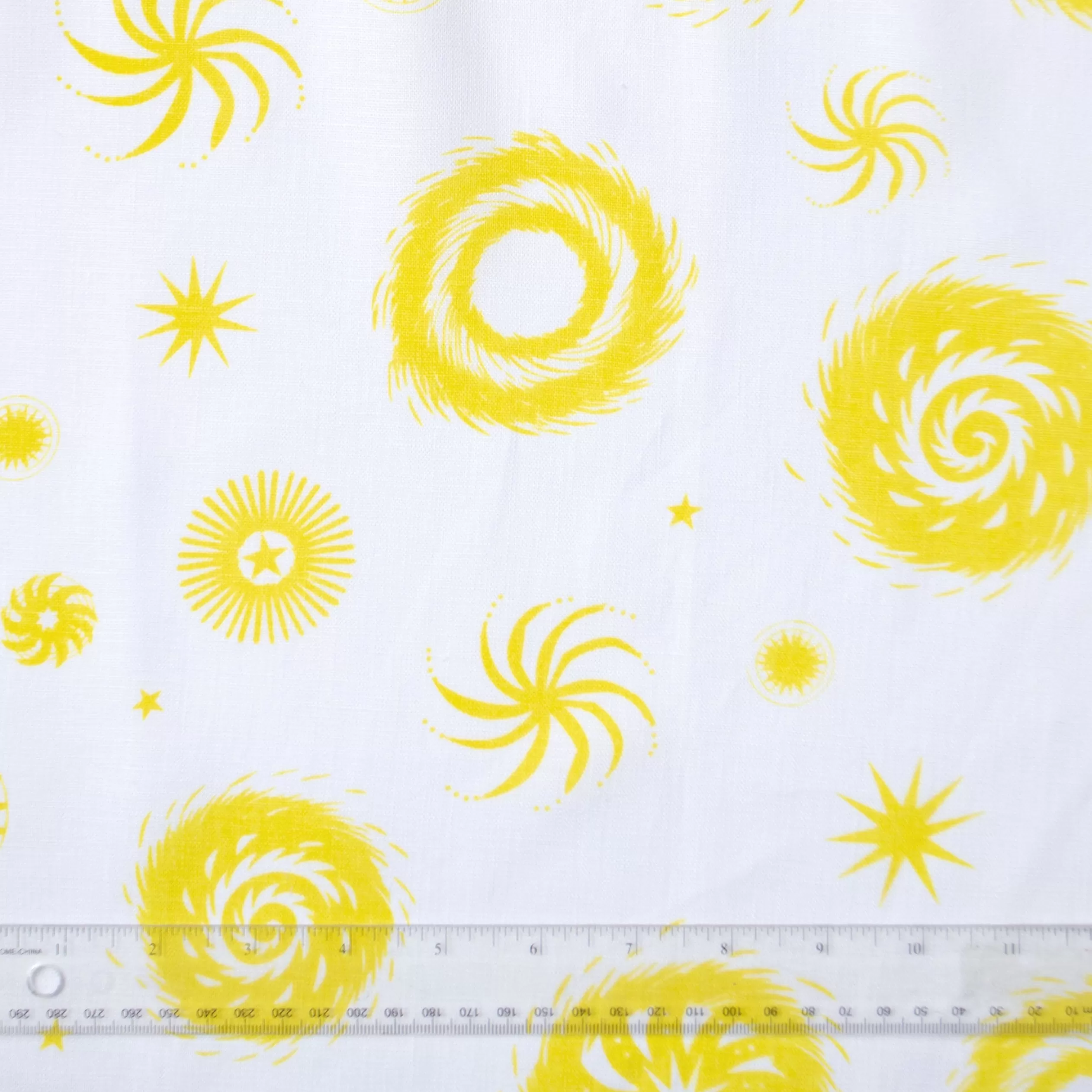 Lemon Yellow On White Fireworks All-Linen Pillow Cover<Banquet Workshop Clearance