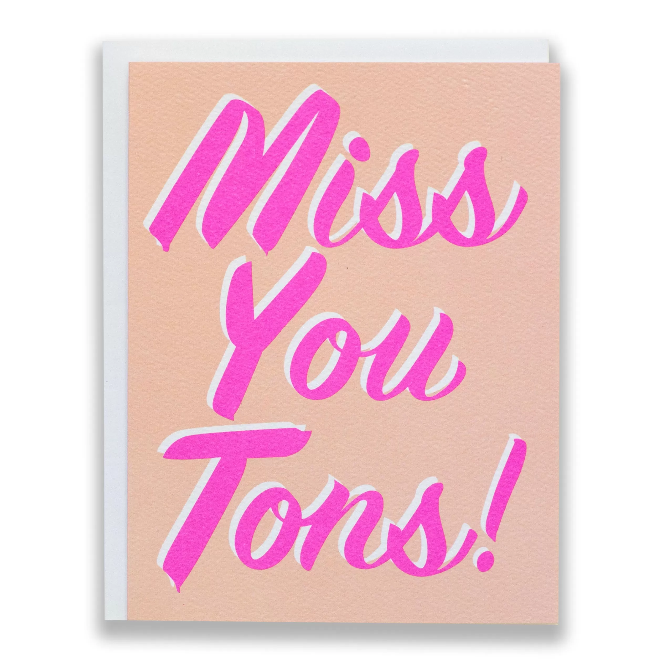 Miss You Tons - Note Card<Banquet Workshop Clearance