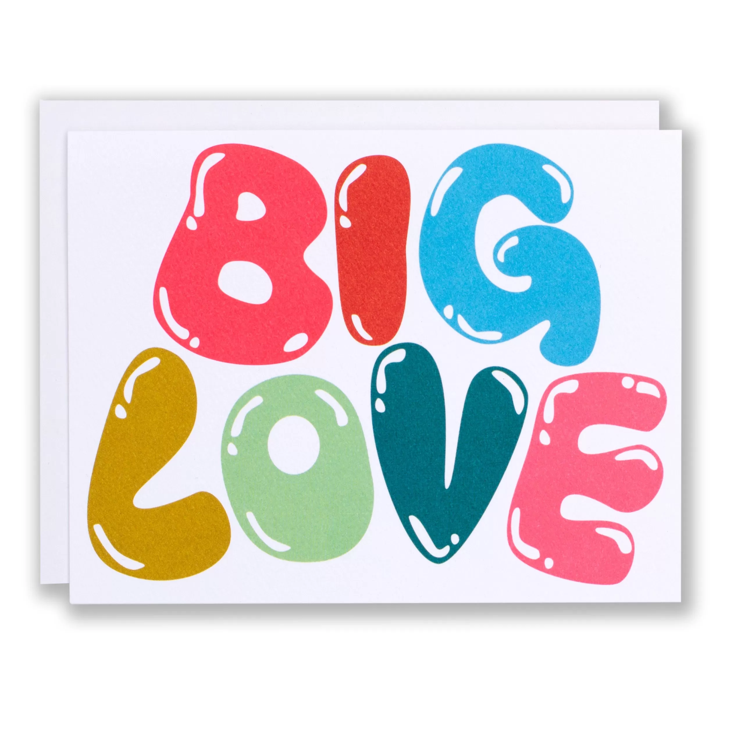 Multi-Coloured Big Bubble Love Note Card<Banquet Workshop Fashion