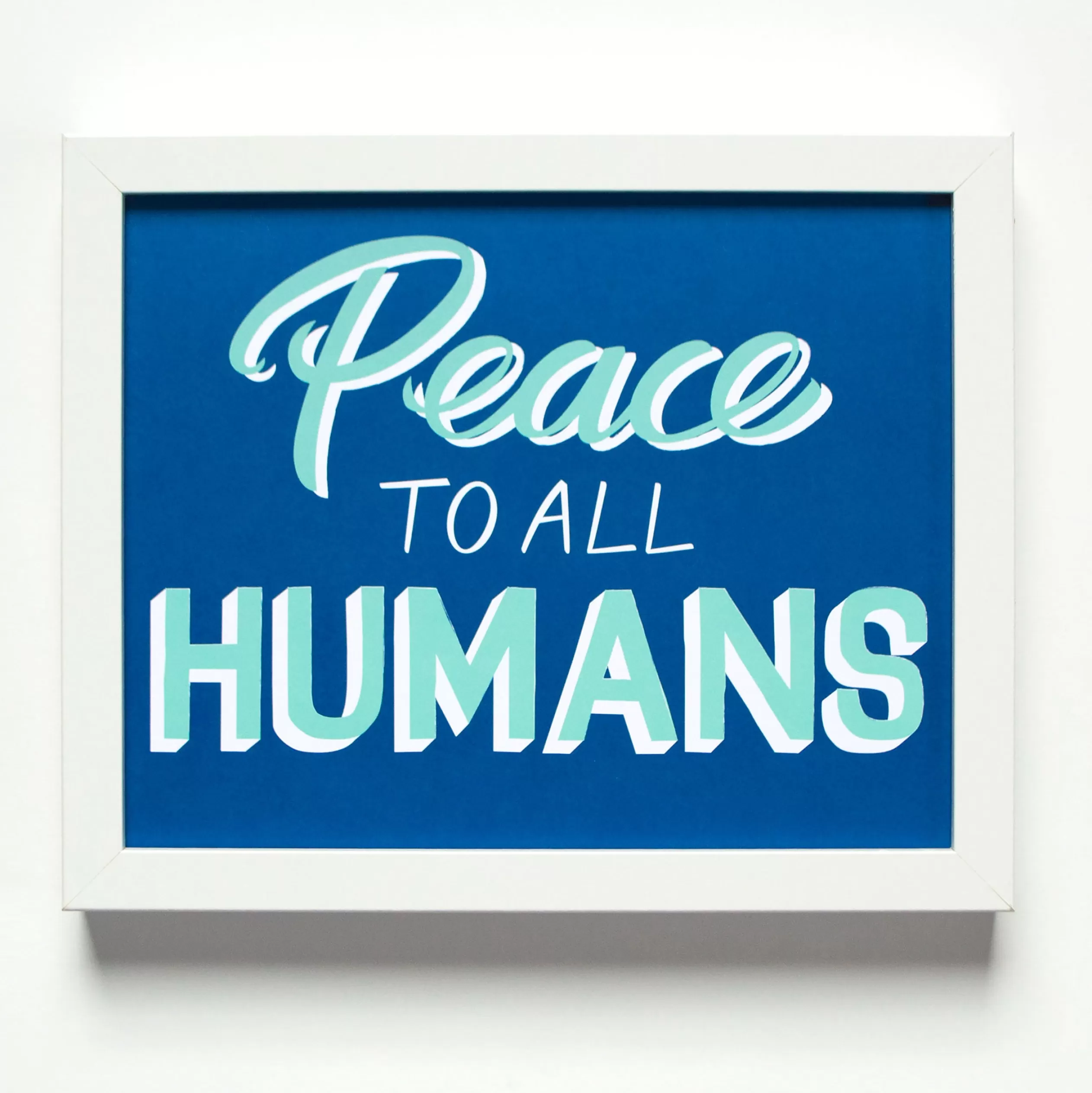 Peace To All Humans Affirmation Print<Banquet Workshop Online