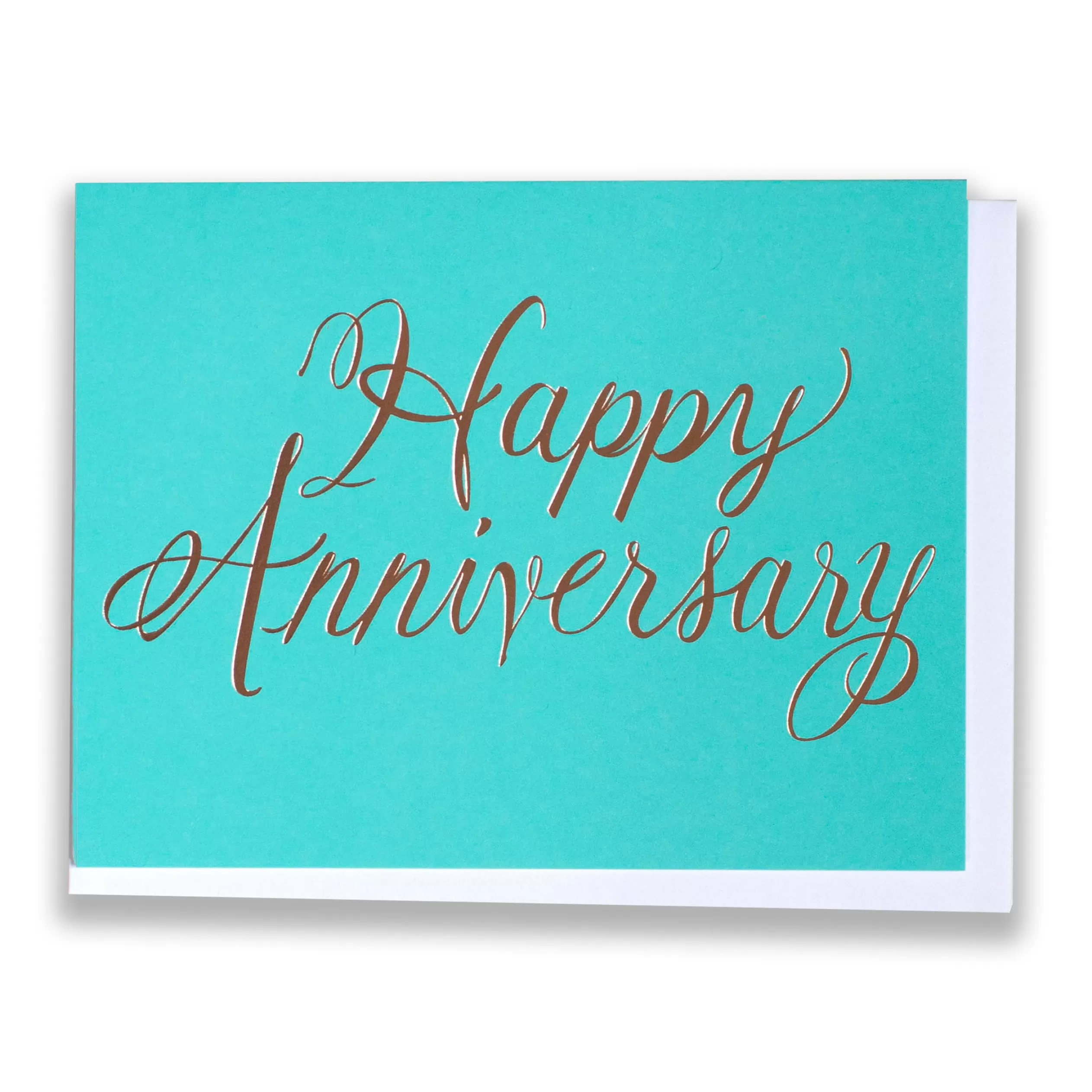 Rose Gold Foil Happy Anniversary Card<Banquet Workshop Cheap