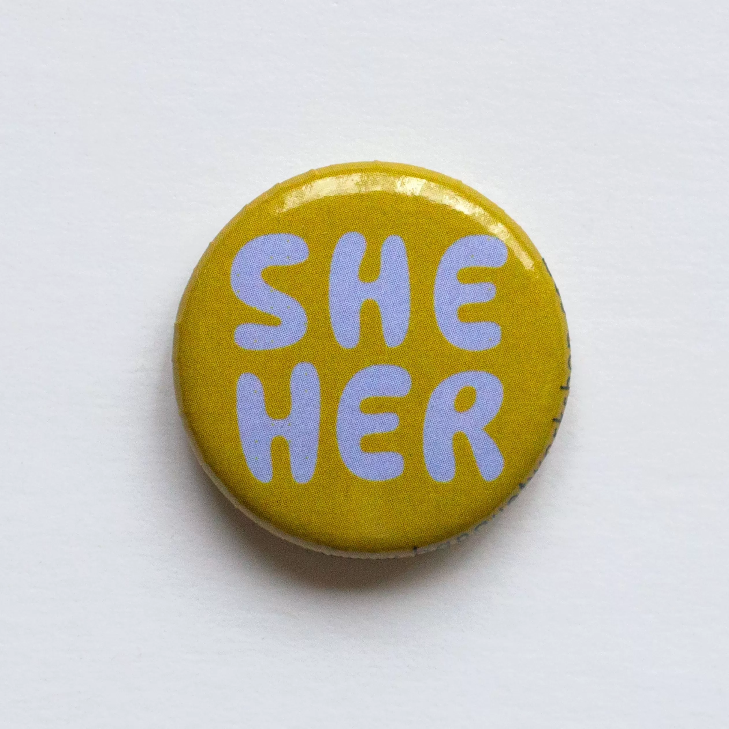 She/Her Pronoun Pin/Button<Banquet Workshop Fashion