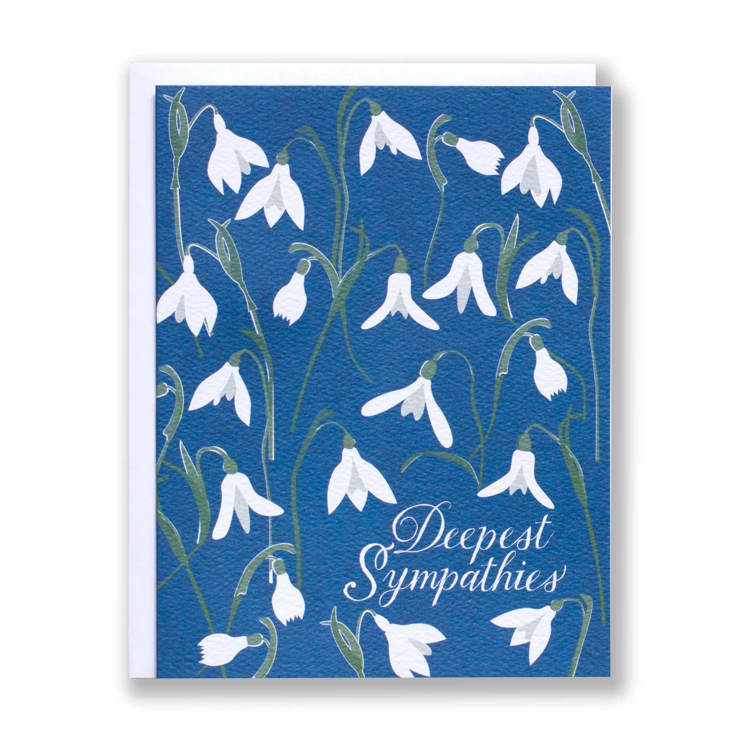 Snowdrops Sympathies Note Card<Banquet Workshop Hot