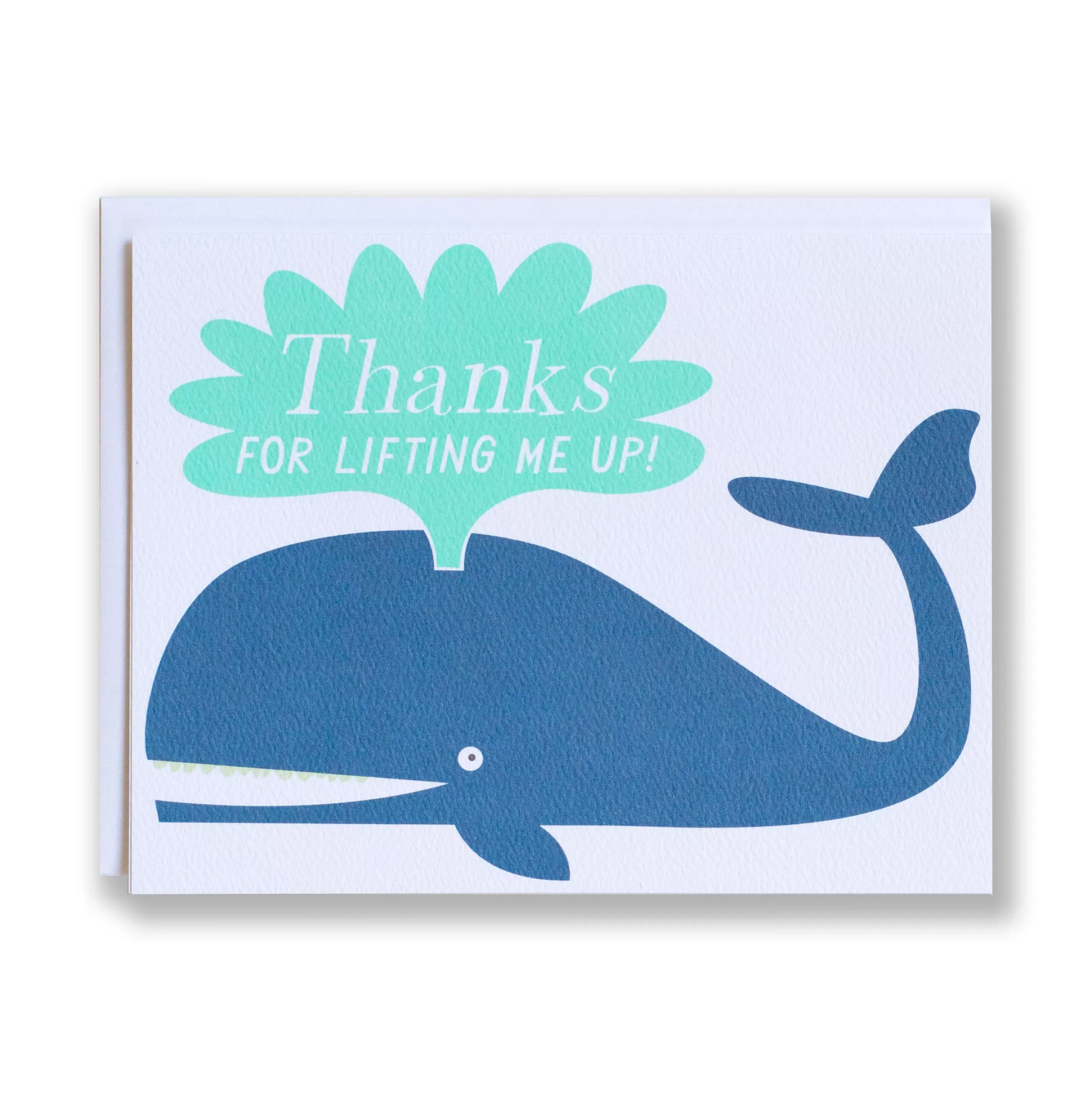 Thanks Whale Note Card<Banquet Workshop Clearance