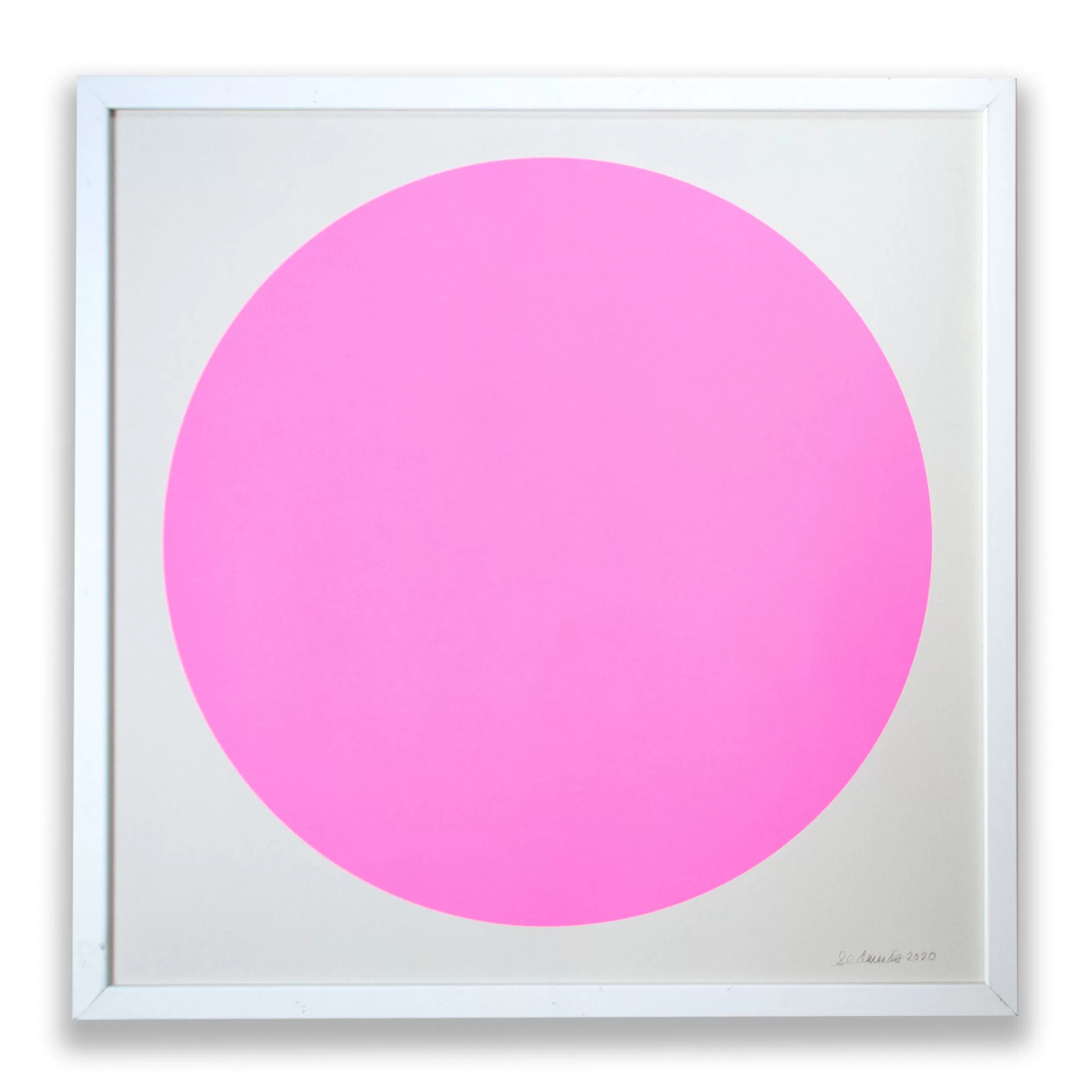 The Neon Pink Sun Screenprint<Banquet Workshop Hot