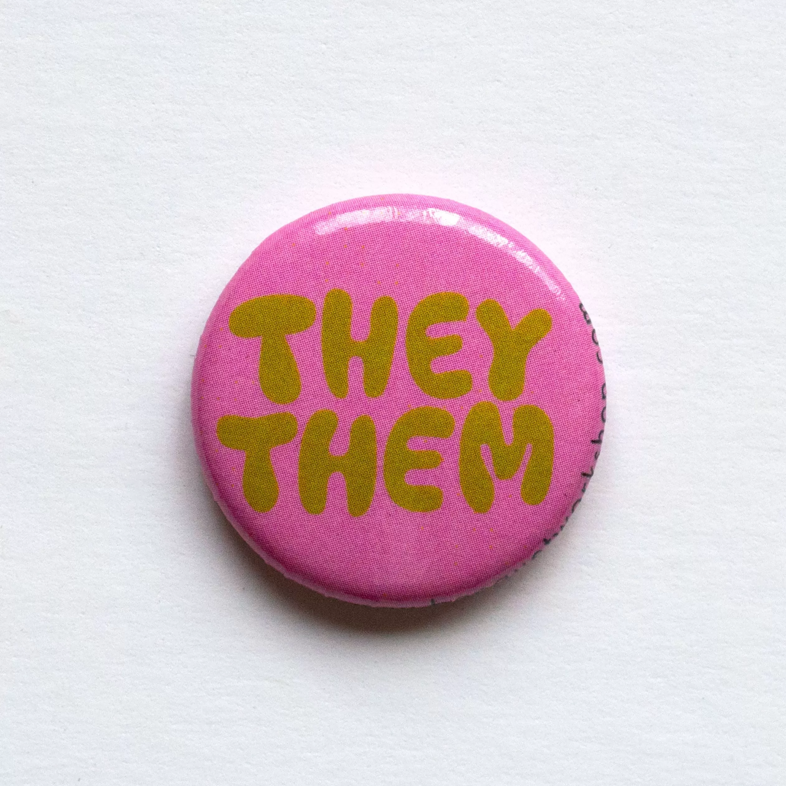 They/Them Pronoun 1" Button<Banquet Workshop Clearance